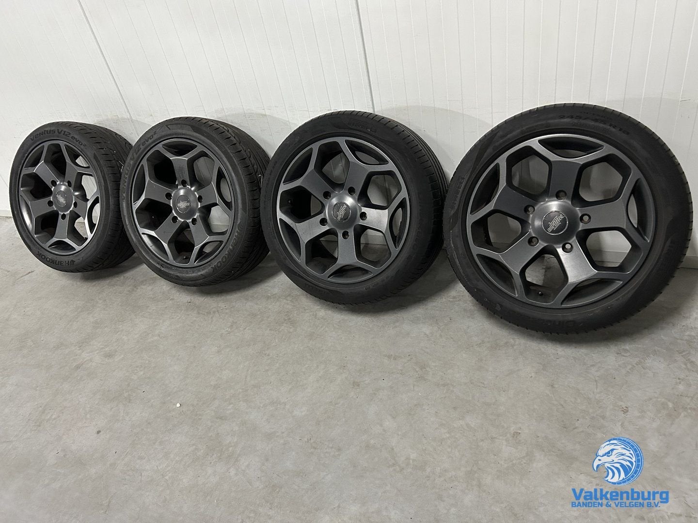 6.5mm! Ford Transit Custom 18 inch antraciete velgen 5x160 z