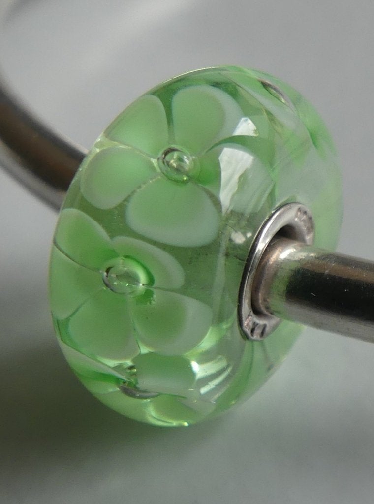 Trollbeads LICHTGROENE BLOEMEN  **NIEUW**, -, Verzenden, -, Nieuw