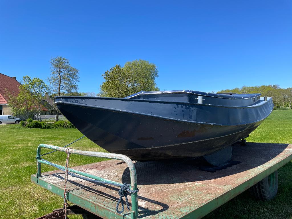 stalen sloep met SAPP dieselmotor, Watersport en Boten, Sloepen, Staal, Binnenboordmotor, 10 pk, Diesel