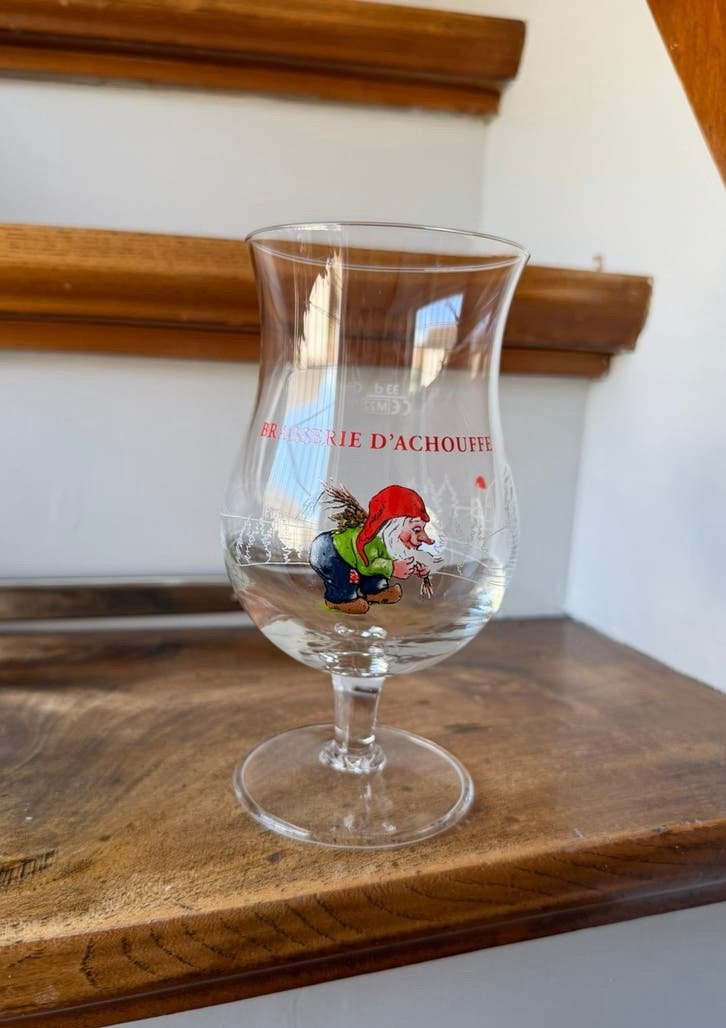 La Chouffe bierglas 0,33L, Ophalen of Verzenden, Zo goed als nieuw, Glas of Glazen, Overige merken