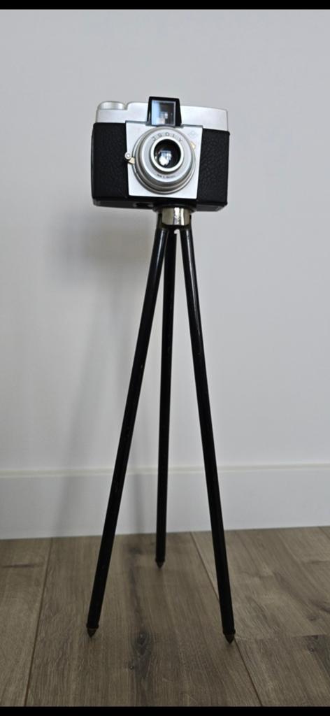 Antieke Franse telescopische koperen statief / Tripod, Ophalen of Verzenden, Driepoot