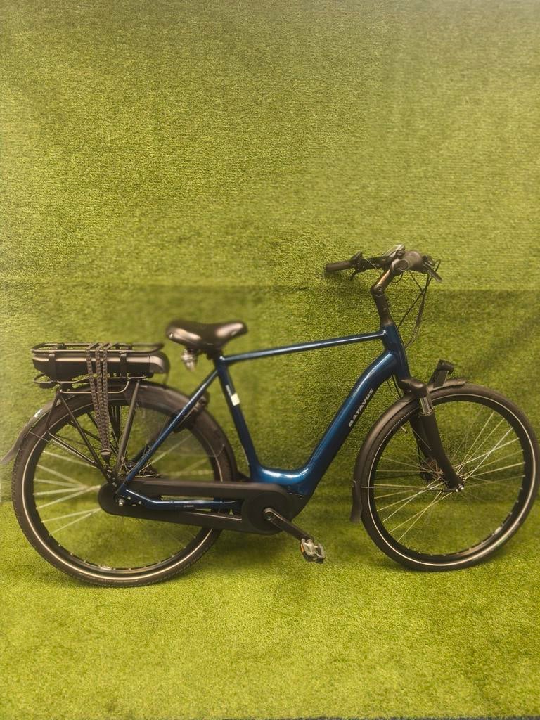 Batavus finez E-go Active elektrische herenfiets Bosch midde, Gebruikt, Batavus, Ophalen of Verzenden, 50 km per accu of meer