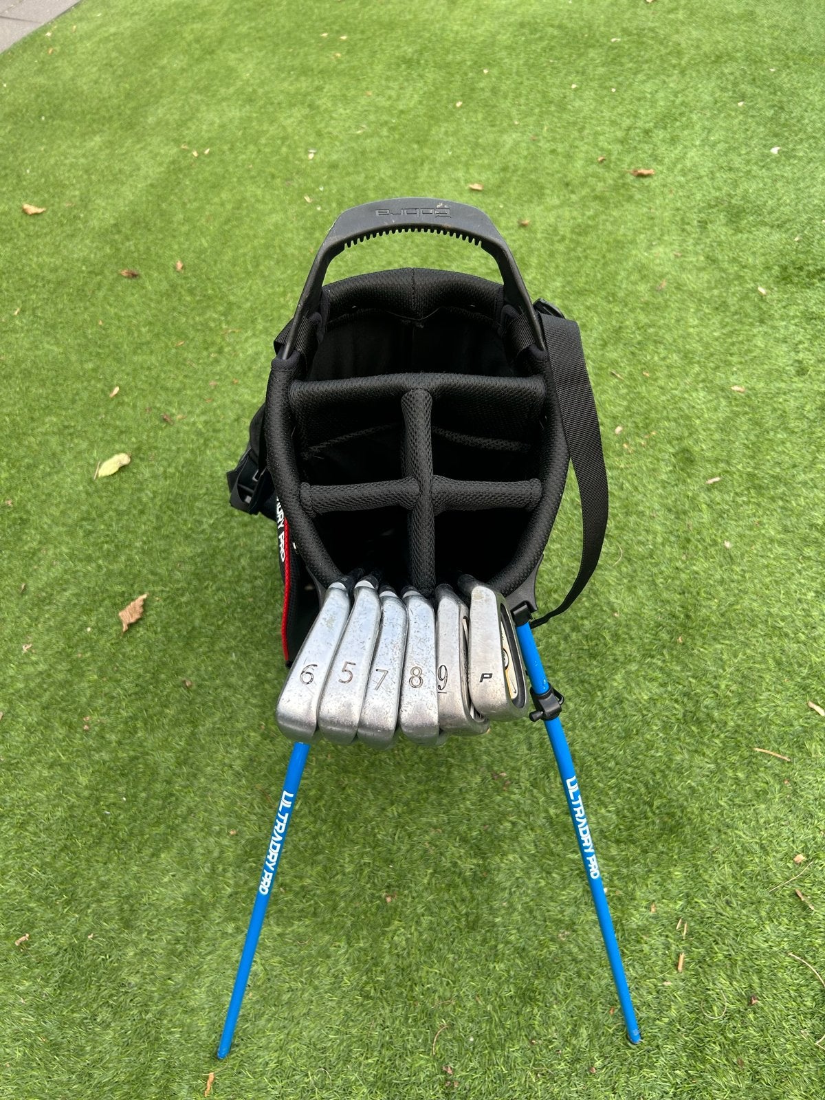 Cobra golf tas met Ping ijzers (5-P), Ophalen of Verzenden, Gebruikt, Set, Ping