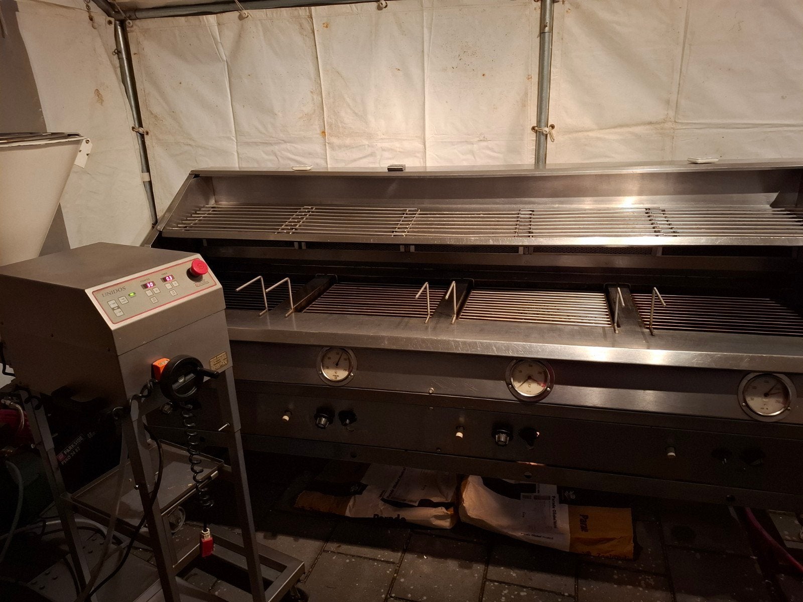 4 panner frituur unidos, Witgoed en Apparatuur, Frituurpannen, 4 liter of meer, Ophalen of Verzenden, Zo goed als nieuw