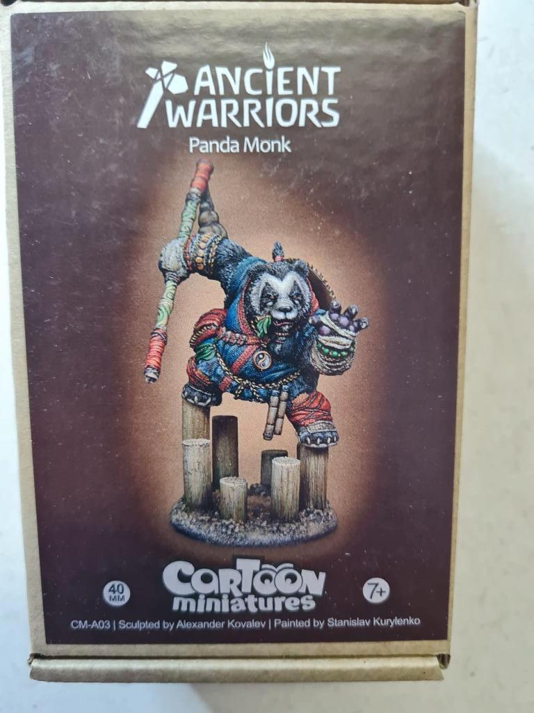 scalebro resin figuur 54mm "panda monk", Ophalen of Verzenden, Nieuw, Groter dan 1:35, Figuur of Figuren