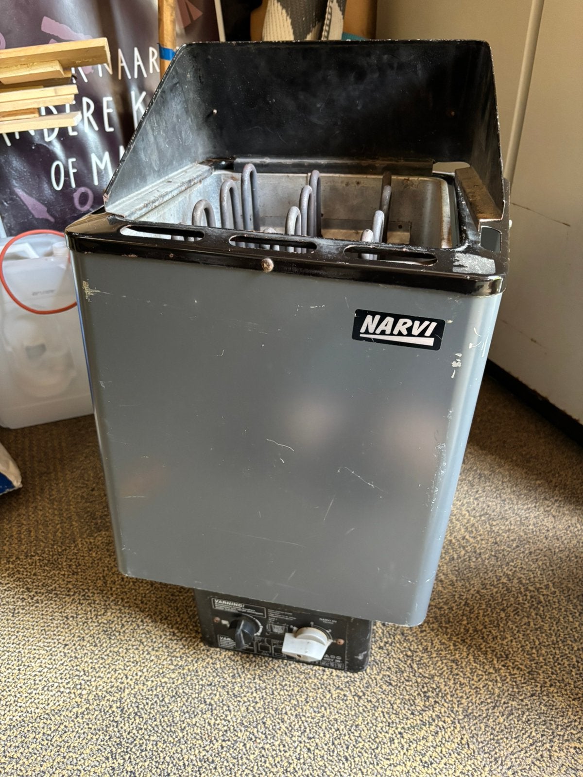 Sauna kachel met stenen 3fasen, Ophalen, Zo goed als nieuw, Onderdelen