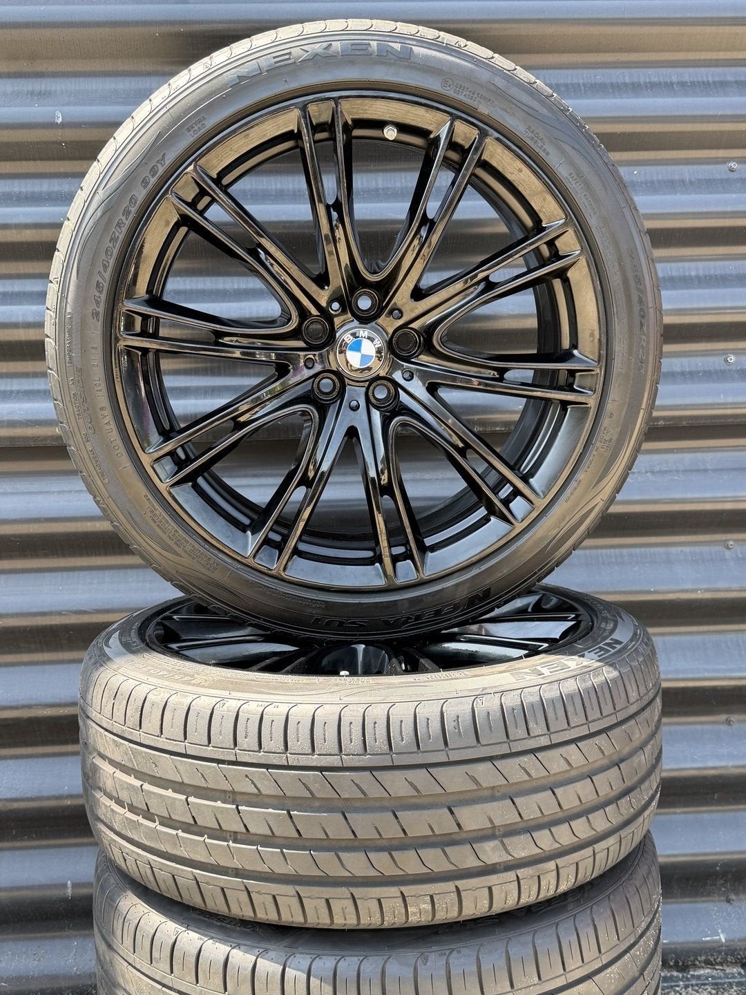 20” Orig black BMW 6 GT 7 G12 G11 Styl 649i Velgen Banden, Gebruikt, -, -, Banden en Velgen