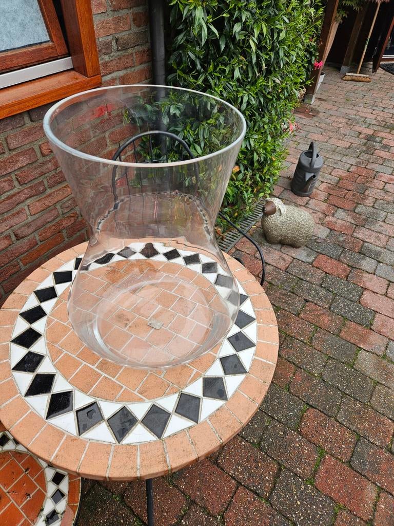 Grote glazen vaas/windlicht/vissenkom, Ophalen, Gebruikt, Overige kleuren, Glas