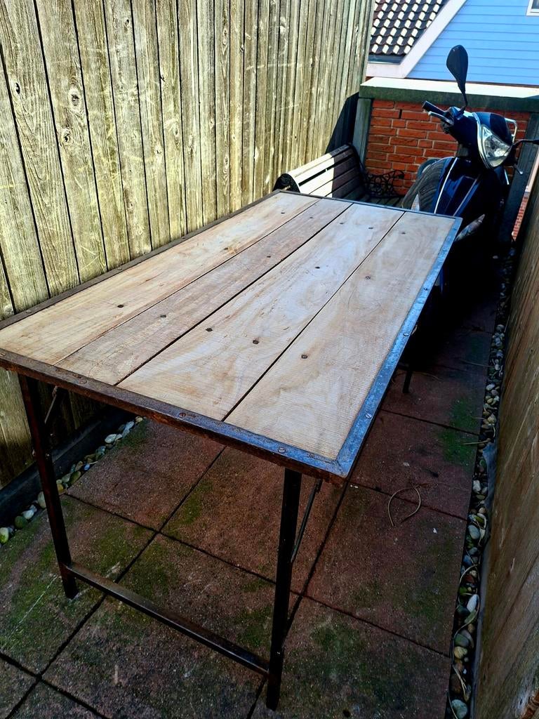 Originele inklapbare markttafel uit Bali, Ophalen, 75 cm of meer, Zo goed als nieuw, 150 tot 200 cm