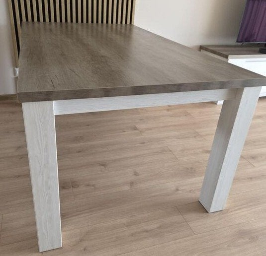 Eeettafel 160 x 90, Ophalen, 50 tot 100 cm, Zo goed als nieuw, 150 tot 200 cm