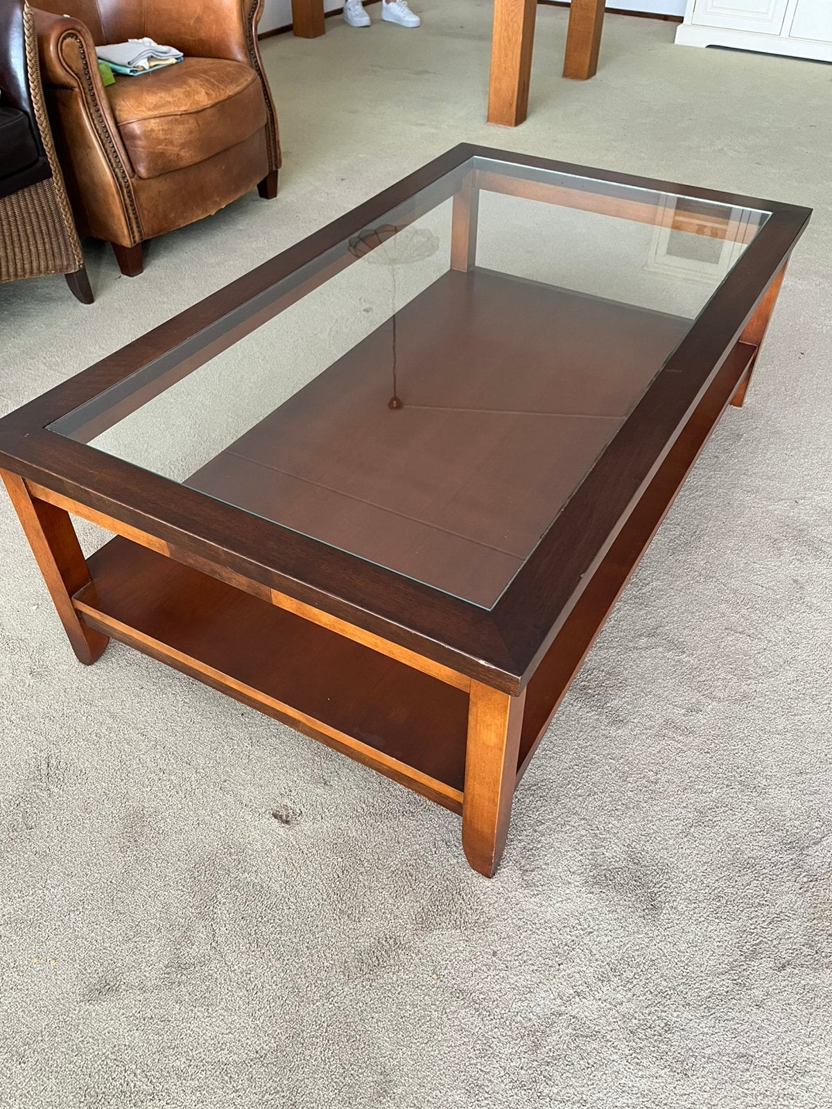 Klassieke Engelse salontafel, Ophalen, Gebruikt, 100 tot 150 cm, 50 tot 100 cm
