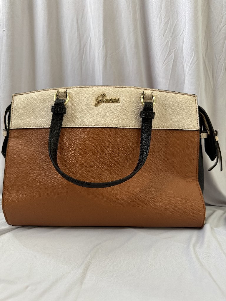 Guess Tas, Verzenden, Zo goed als nieuw, Bruin, Handtas