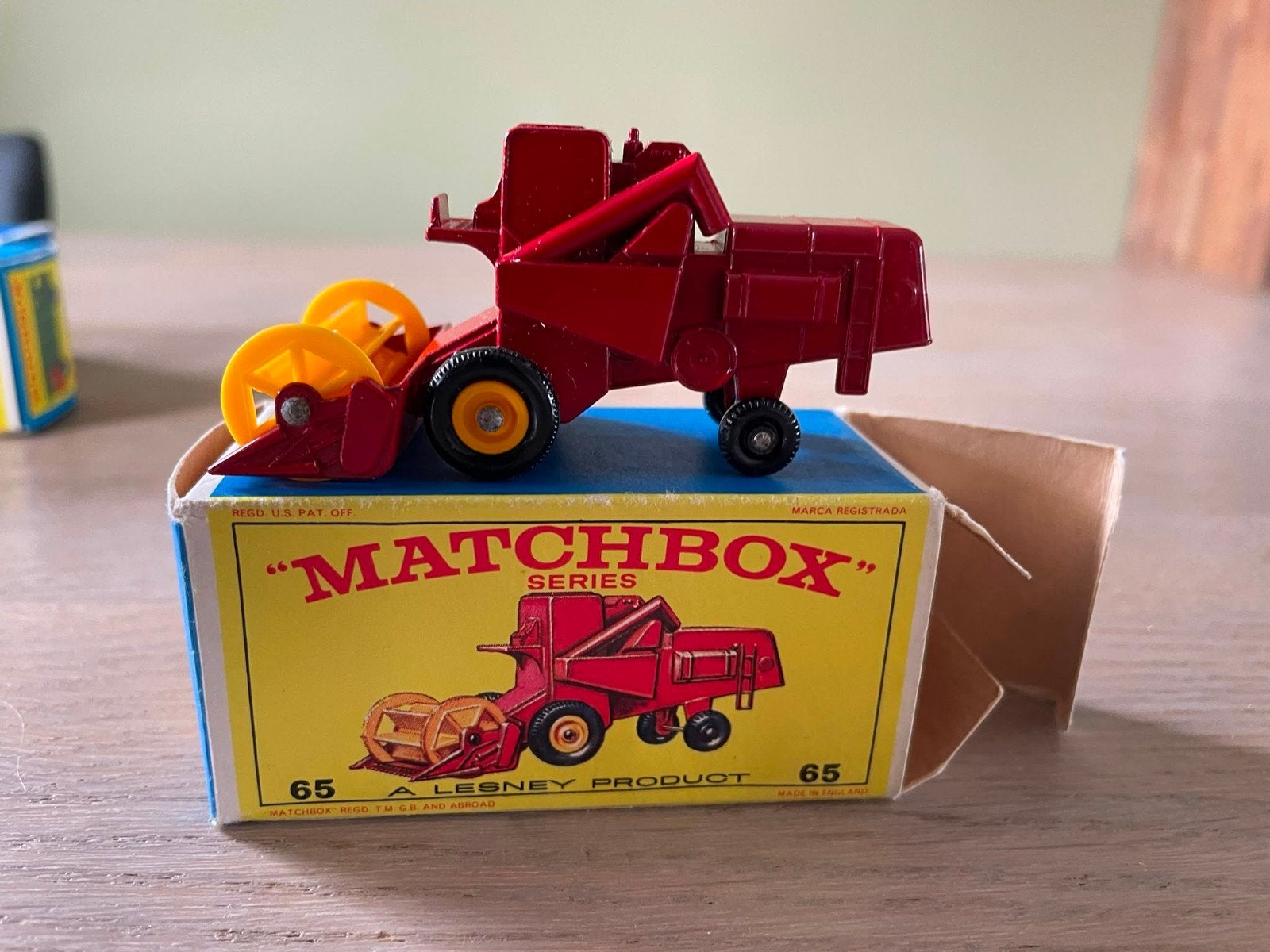 matchbox nr 65 - claas combine - in doosje, Ophalen of Verzenden, Matchbox