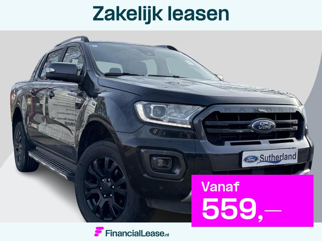 Ford Ranger 2.0 EcoBlue Wildtrak Dubbele Cabine | SCI | 214p, Automaat, Gebruikt, 4 cilinders, Leder en Stof