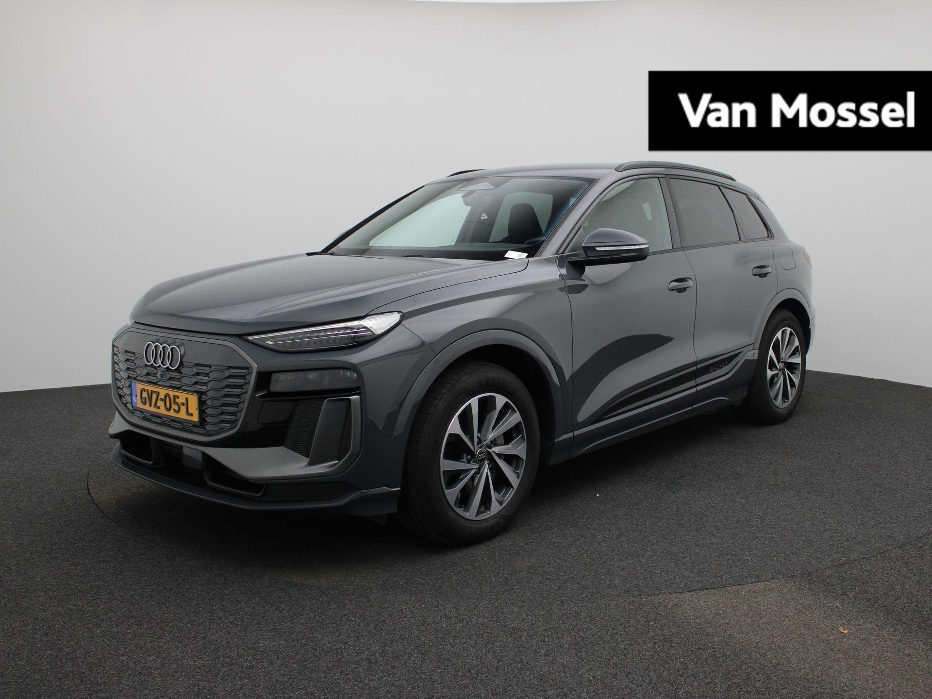 Audi Q6 e-tron Launch edition 83 kWh 252 PK | Adaptive cruis, Auto's, 12 maanden, Gebruikt, Zwart, Verwarmde buitenspiegels