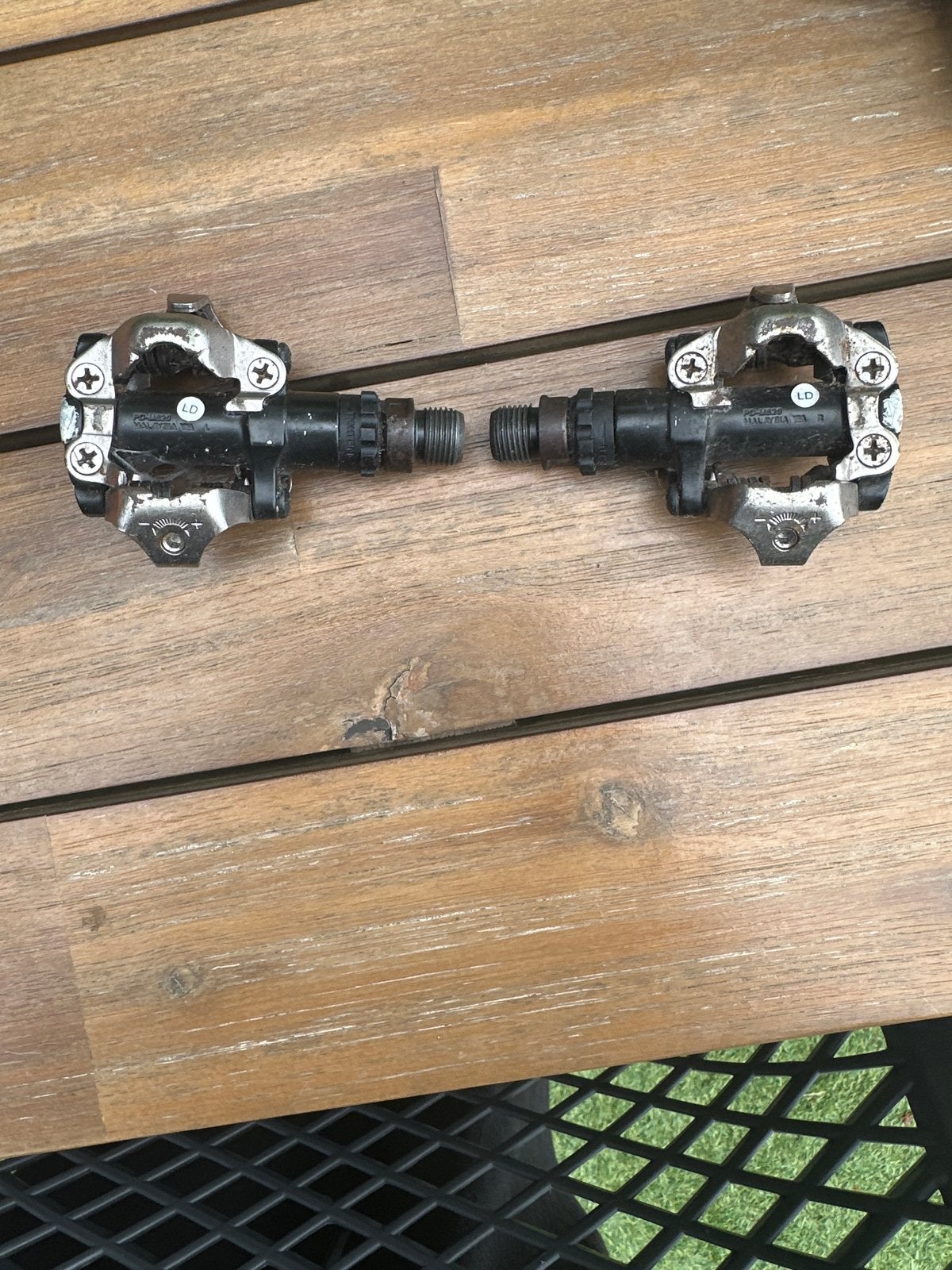 Shimano PD-M520 SPD Pedalen - Gebruikt, Fietsen en Brommers, Fietsonderdelen, Crankstel of Pedalen, Gebruikt, Overige materialen