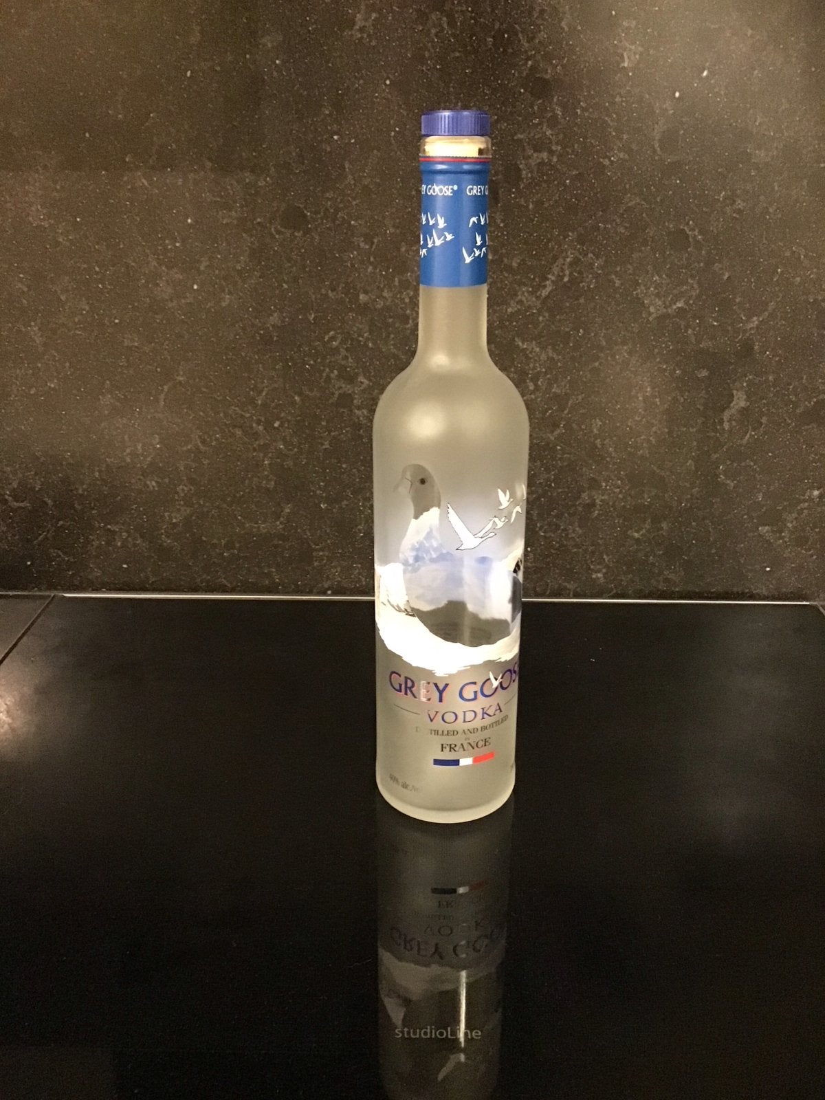 Lege fles grey goose vodka
