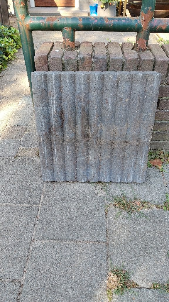 Borderrand tegels grijs, Ophalen, Gebruikt, Overige typen, Minder dan 5 m²