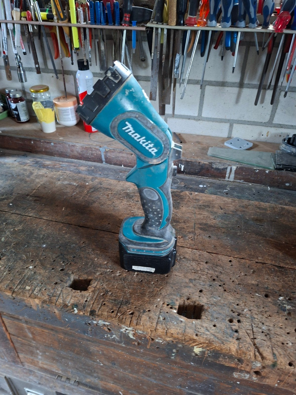 makita accu lamp 14.4 en 18v, Ophalen, Gebruikt, Boor- en Schroefmachine
