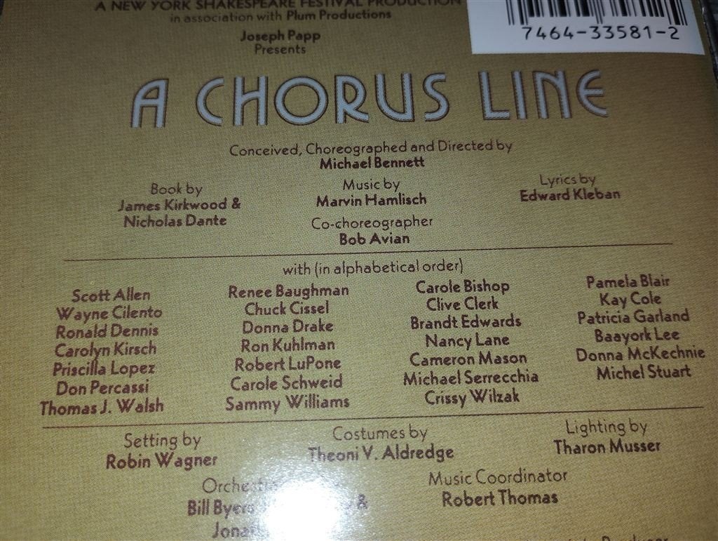 A Chorus Line - Original Broadway Cast Recording, Ophalen of Verzenden, Zo goed als nieuw