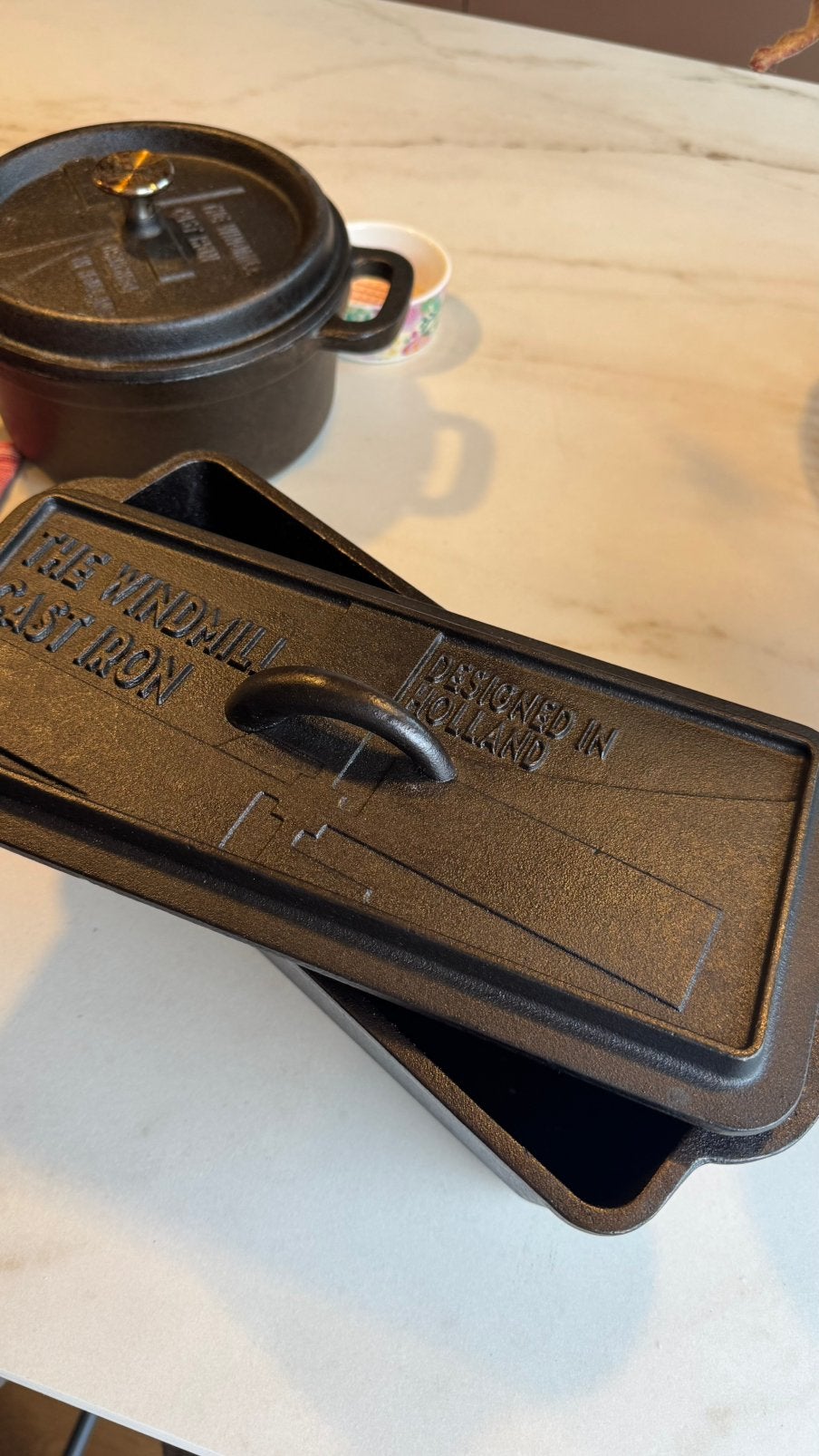 The Windmill Cast Iron Dutch oven - Broodoven - Zwart, Ophalen, Zo goed als nieuw, Gietijzer