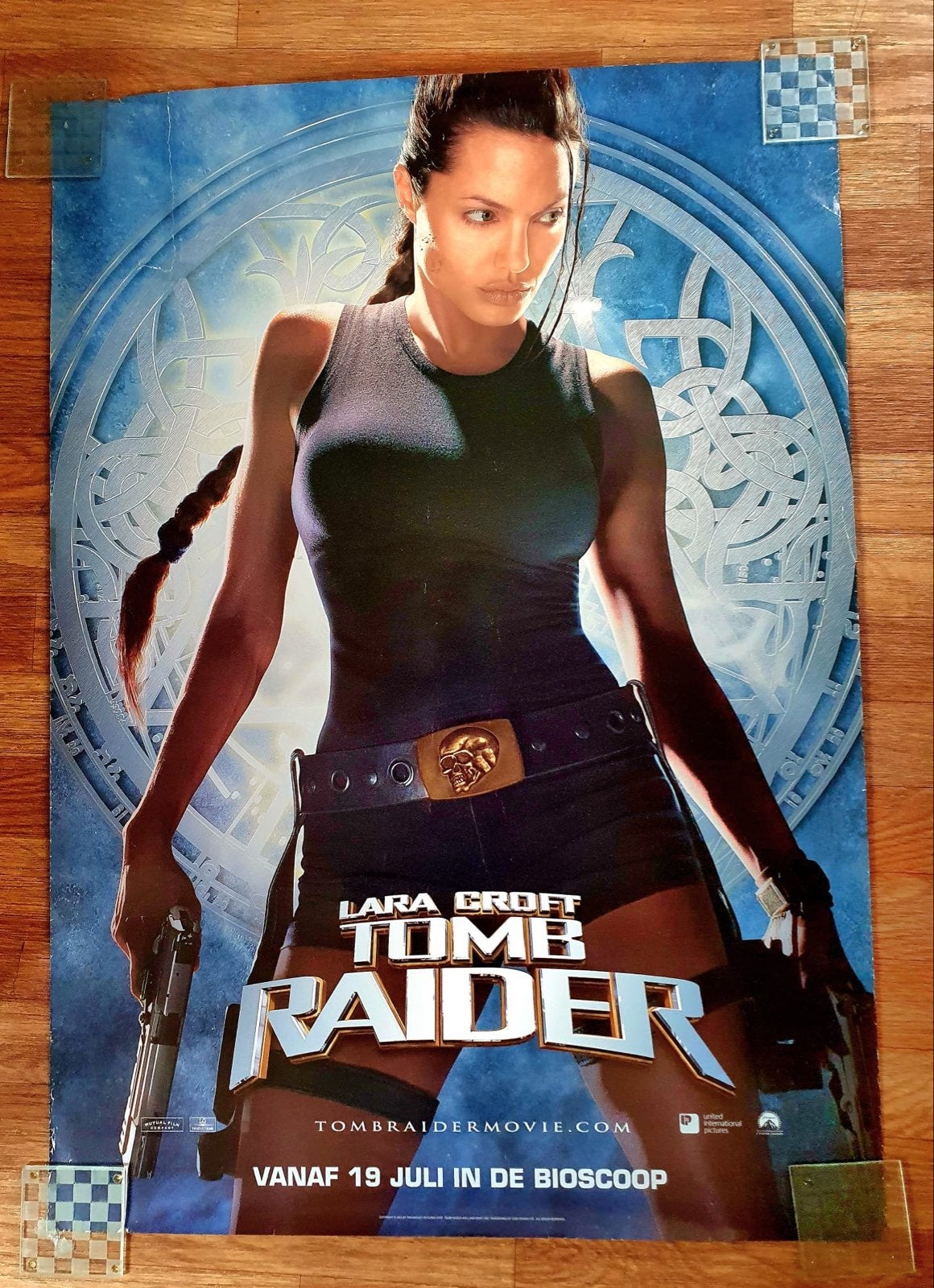 Lara Croft Tomb Raider Film Poster - Angelina Jolie, Verzamelen, Deurposter of groter, Ophalen of Verzenden, Film en Tv, Rechthoekig Staand