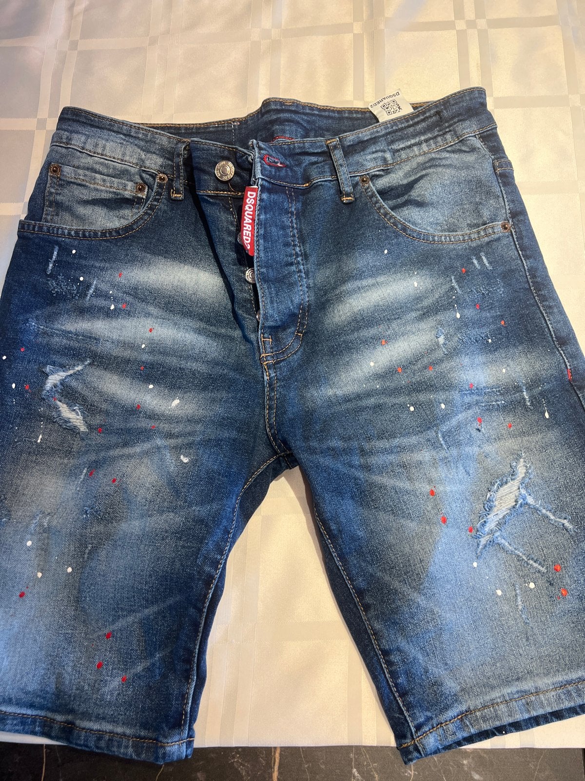 Dsquared2 Jeans Shorts - Maat 52, Ophalen of Verzenden, Zo goed als nieuw, Blauw, W36 - W38 (confectie 52/54)
