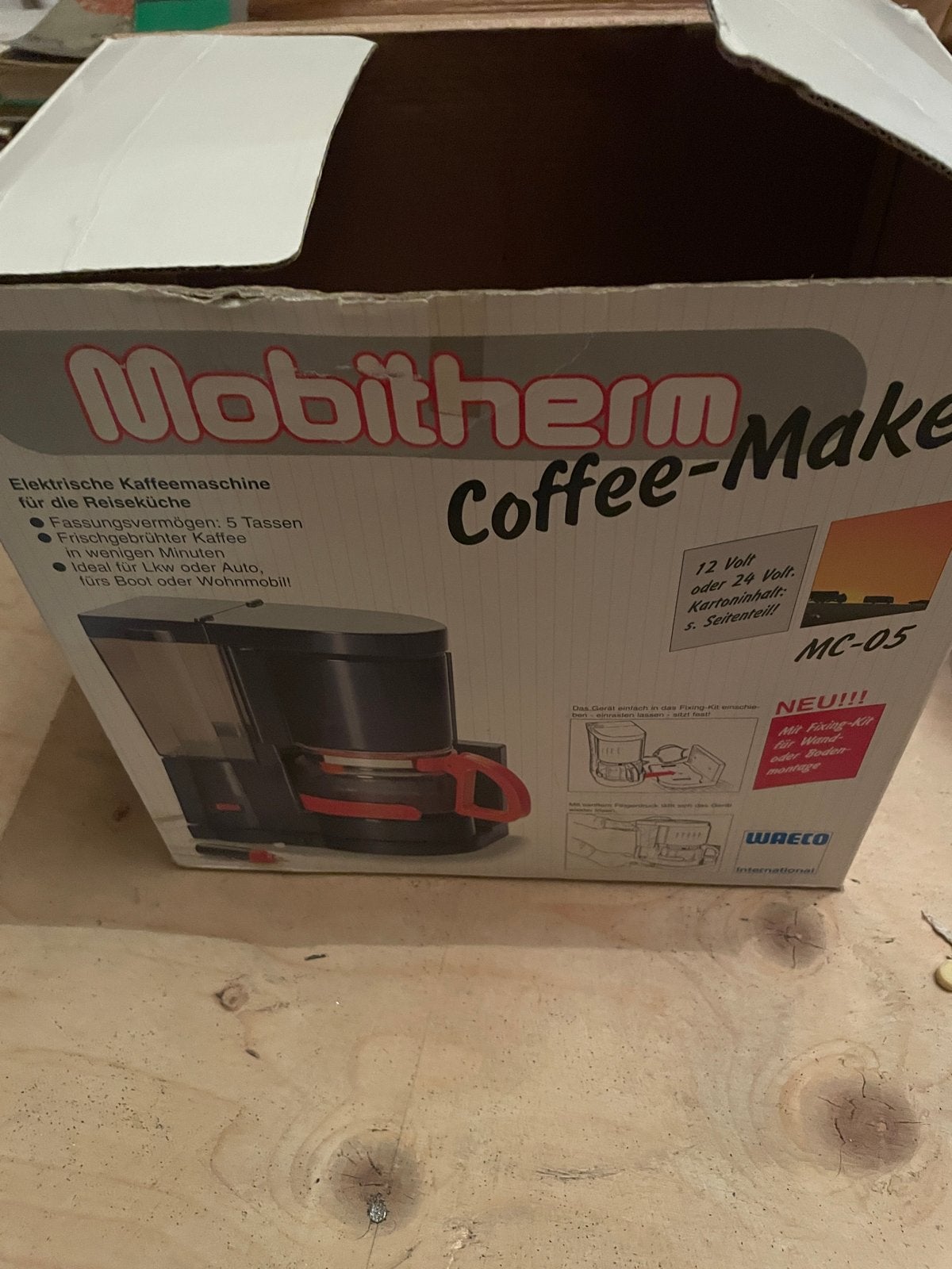 Mobitherm Coffee-Maker MC-05 12V/24V - Ideaal voor onderweg, Gebruikt, Koffiemachine, Gemalen koffie, Ophalen of Verzenden