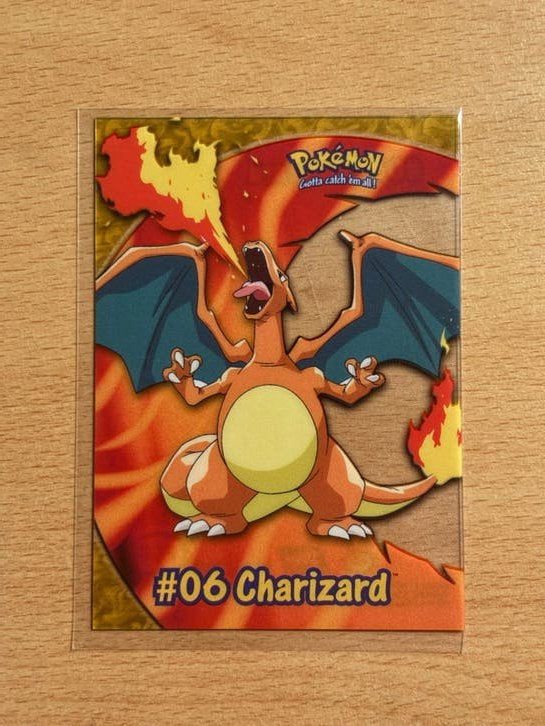 Pokémon Topps Charizard #06 PC3 TV Animation Edition, Ophalen of Verzenden, Zo goed als nieuw, Losse kaart