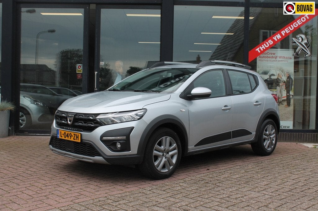 Dacia Sandero stepway 1.0 TCe 90 Comfort trekhaak!, Auto's, Dacia, Bedrijf, Te koop, Sandero Stepway, ABS, Airbags, Airconditioning