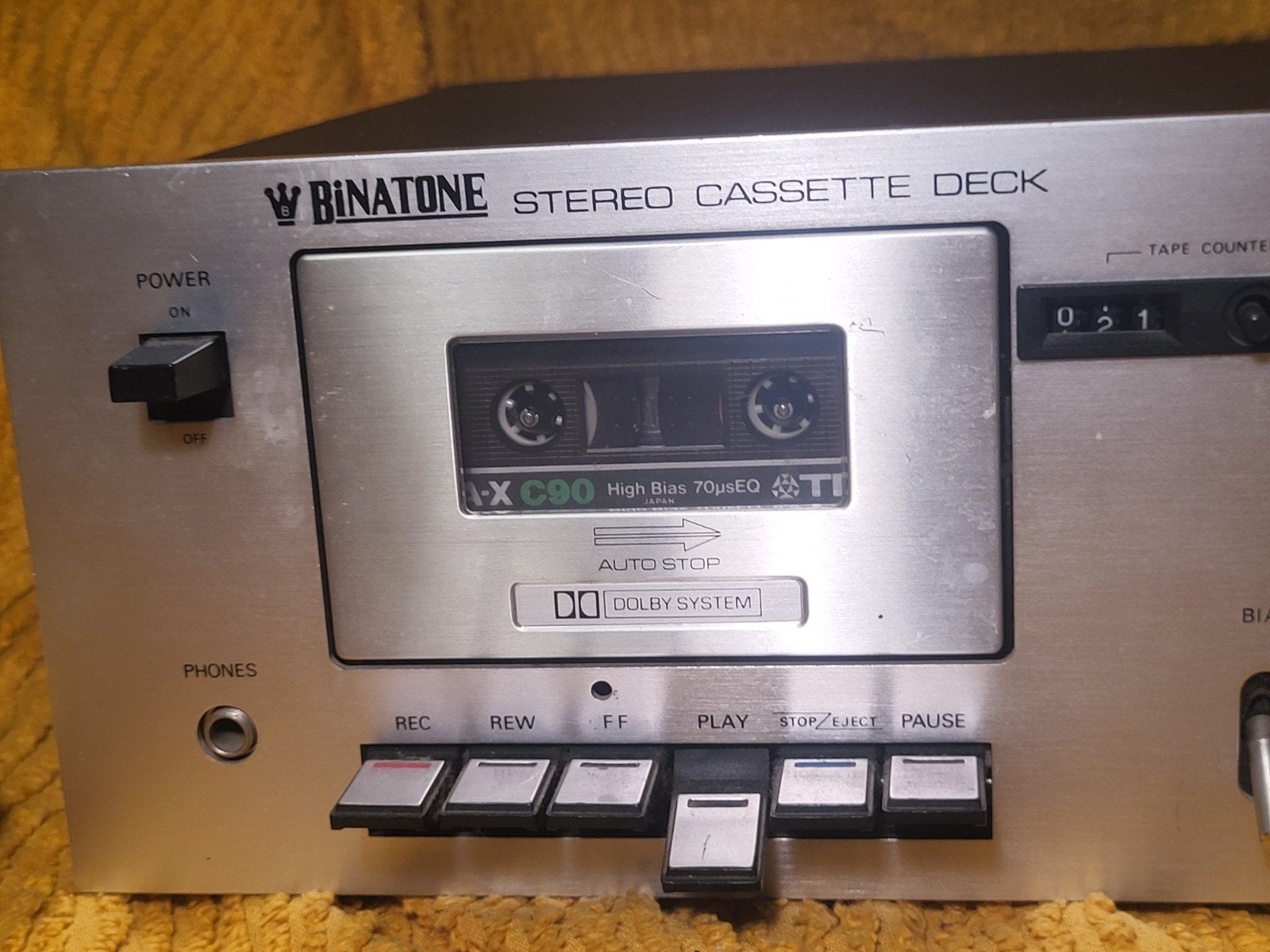 Binatone Stereo Cassette Deck - Vintage Casetterecorder, Audio, Tv en Foto, Cassettedecks, Enkel, Overige merken, Tape counter