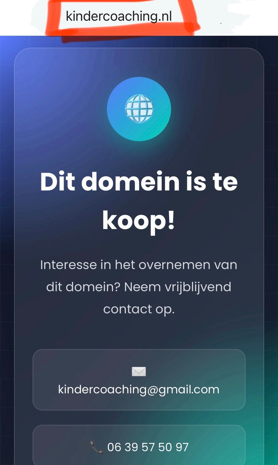 Domeinnaam “kindercoaching”te koop, Diensten en Vakmensen, Webdesigners en Hosting