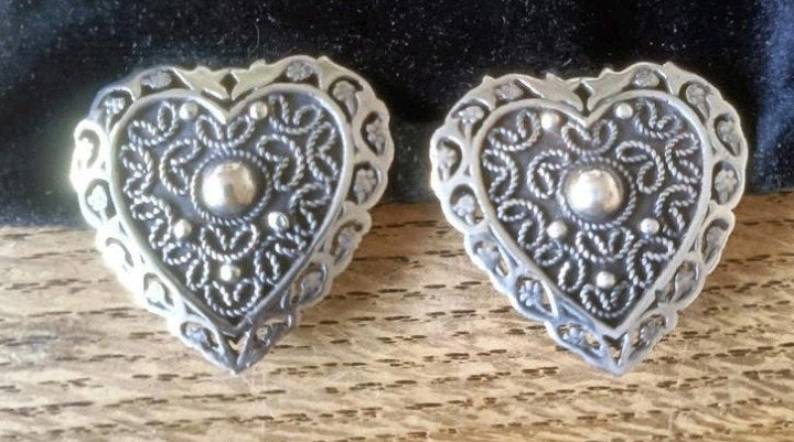 Oude zilveren oorclips, Sieraden, Tassen en Uiterlijk, Antieke sieraden, Ophalen, Zilver