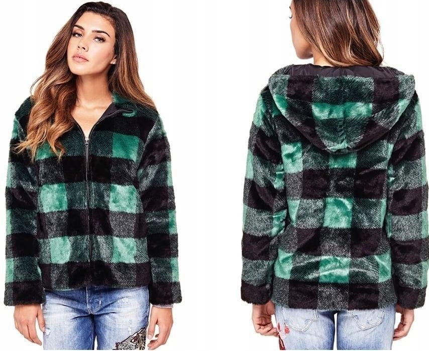 Guess fluffy jas met capuchon - als nieuw, Guess, Verzenden, Zwart, Zo goed als nieuw