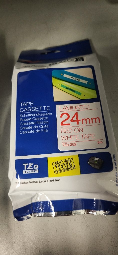 10x Brother tape cassettes 24mm, 18mm en 6mm Nieuw, Computers en Software, Labelprinters, Ophalen of Verzenden, Nieuw, Tape-label