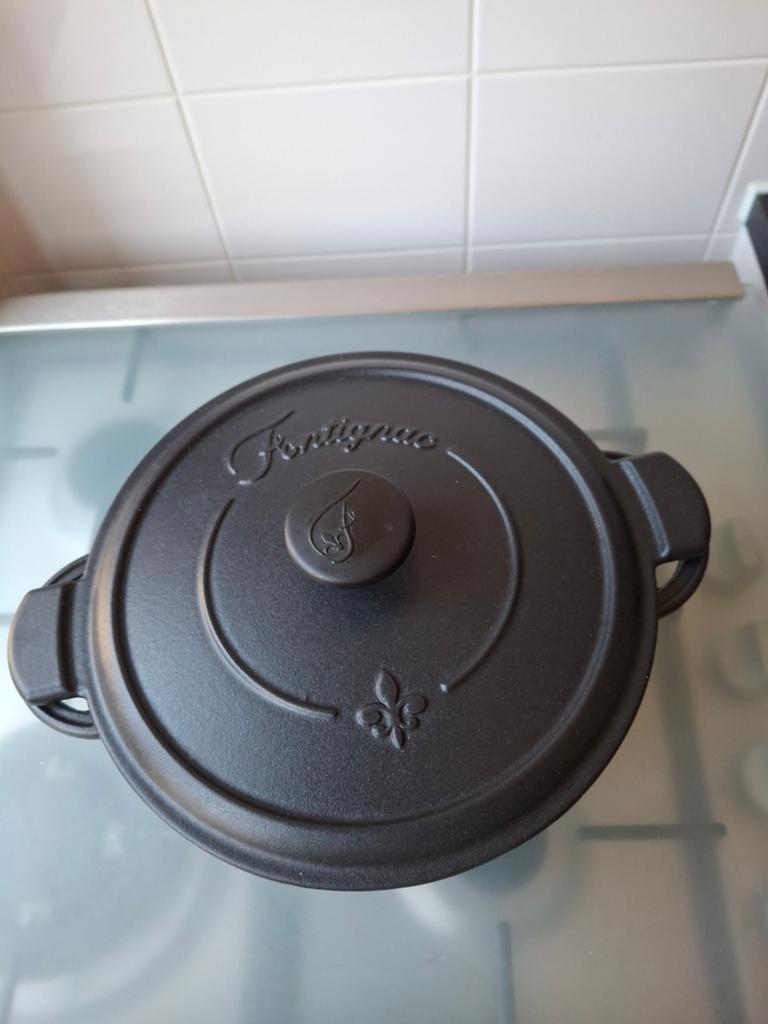 Fontignac pan, Ophalen of Verzenden, Zo goed als nieuw, Gietijzer, Koekenpan of Braadpan