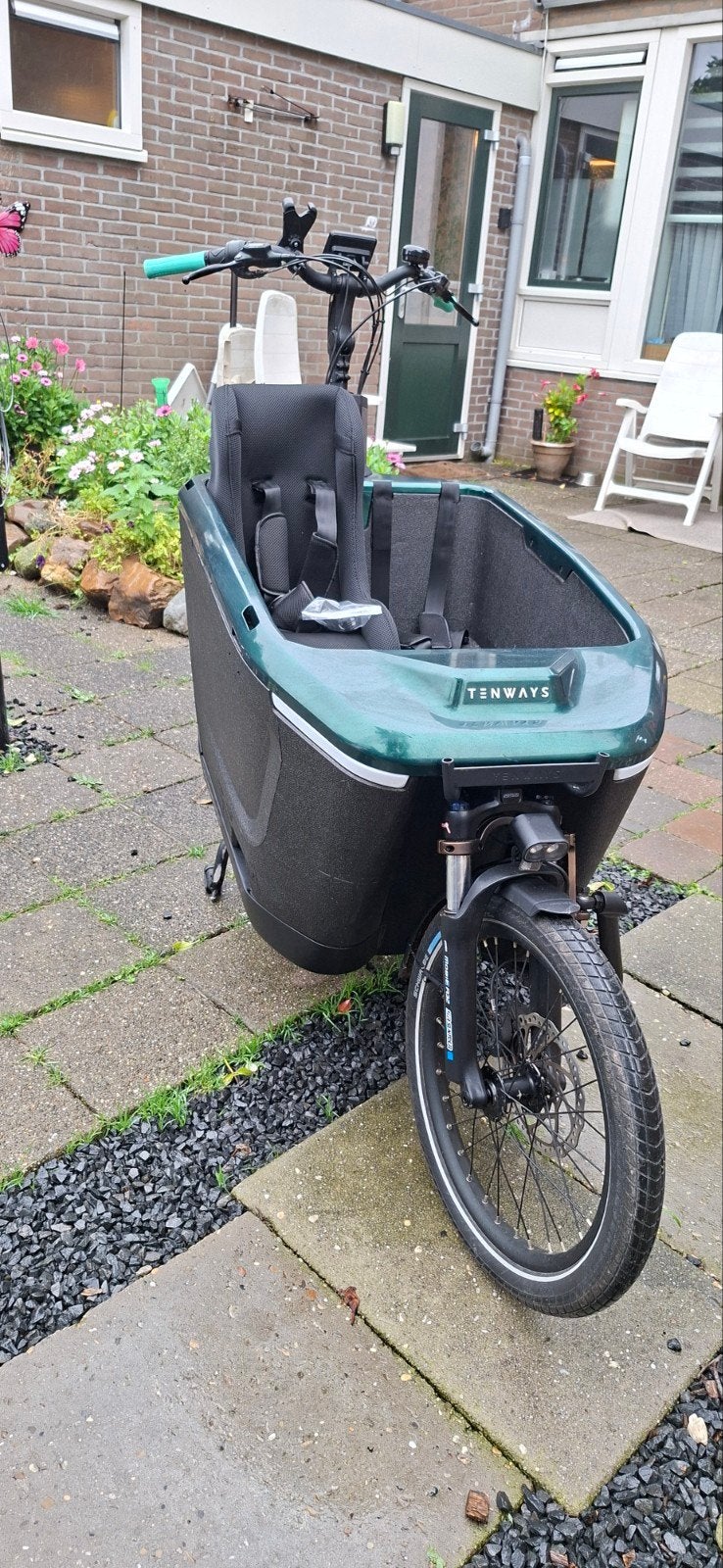 tenways cargo one bakfiets, Elektrisch, Zo goed als nieuw, 2 kinderen, Schijfrem