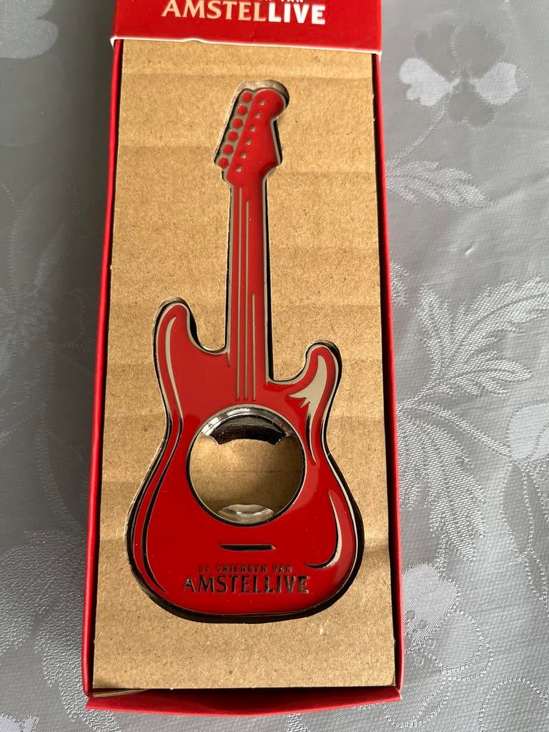 Vrienden van Amstel Live gitaar flesopener - Collectors item, Ophalen of Verzenden, Nieuw
