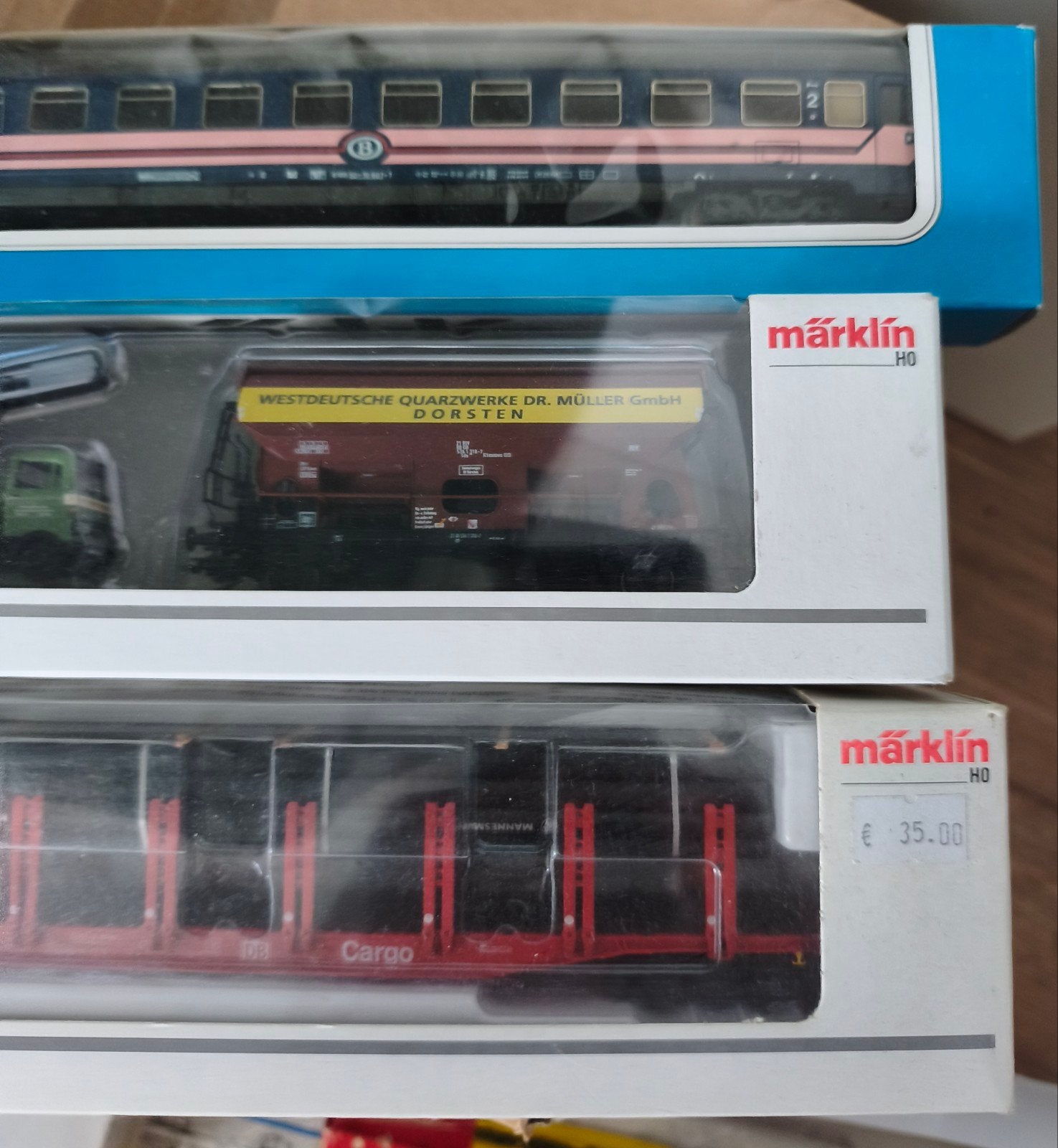 3 Märklin wagons - Nieuw in doos, Wisselstroom, Ophalen of Verzenden, Märklin, Nieuw