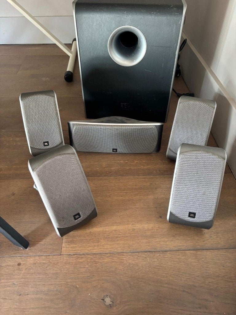 JBL SCS200.5 Speakerset - Subwoofer defect!!!, Gebruikt, 70 watt of meer, 5.1-systeem, Overige spelers