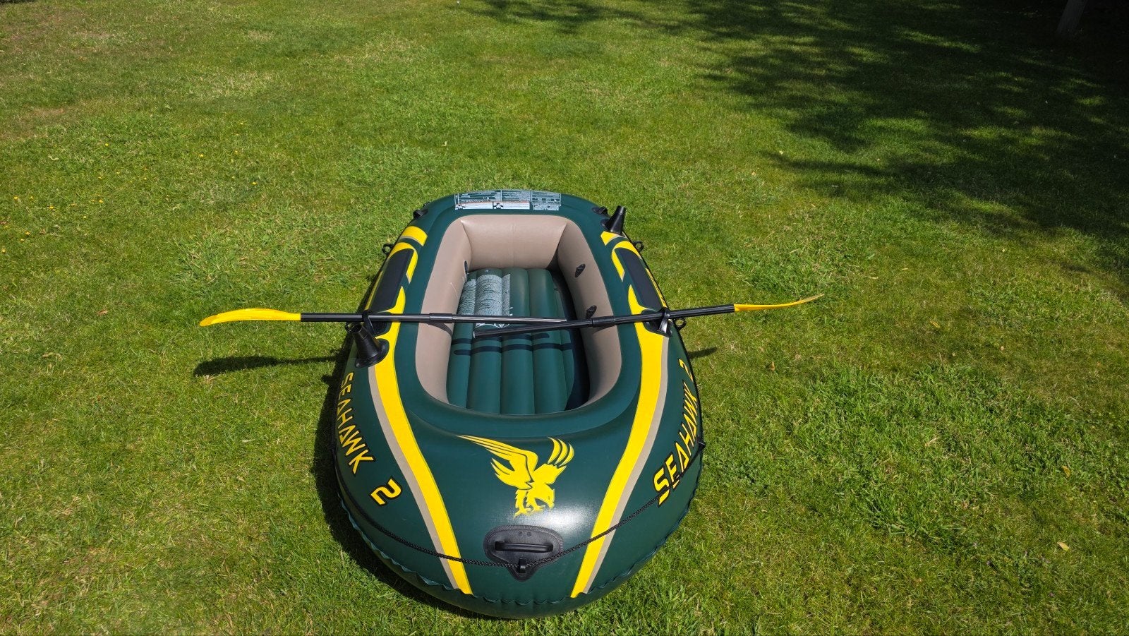 Intex Seahawk 2 opblaasboot - Slechts 1x gebruikt!, Ophalen, Zo goed als nieuw