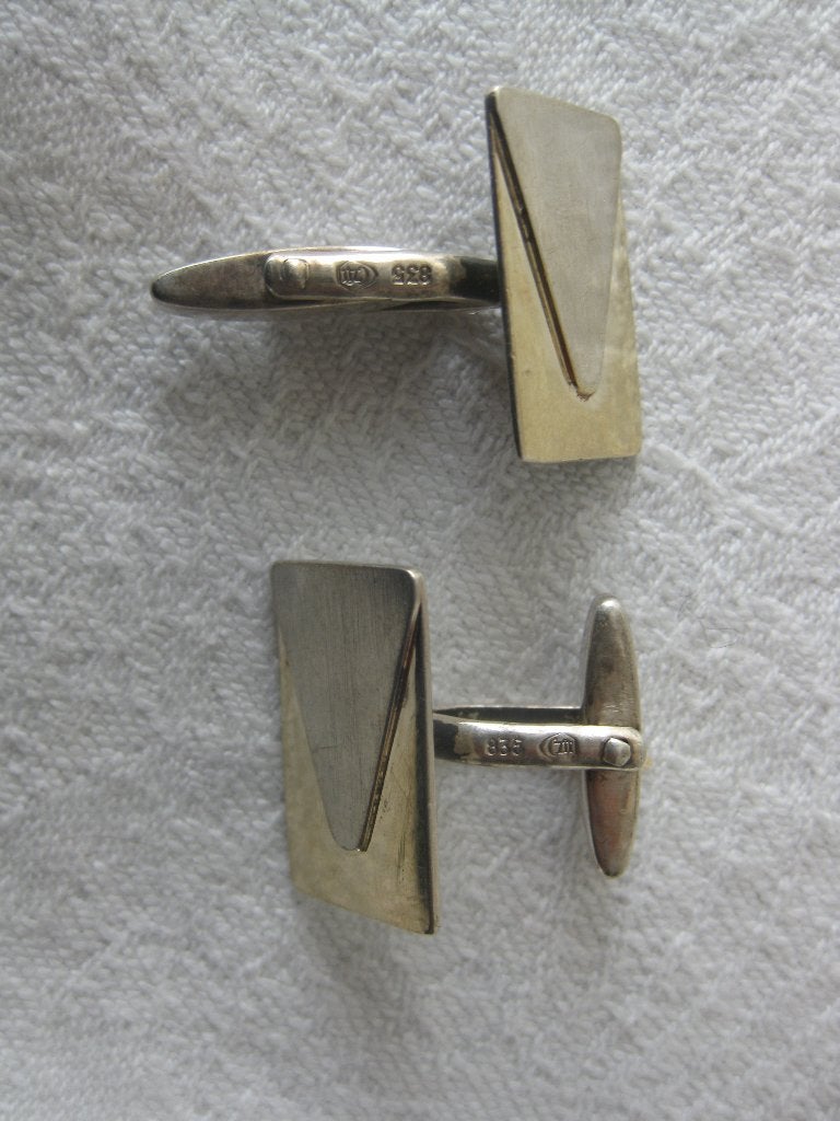Zilveren manchetknopen in goede staat., Ophalen of Verzenden, Zo goed als nieuw, Zilver, Verguld