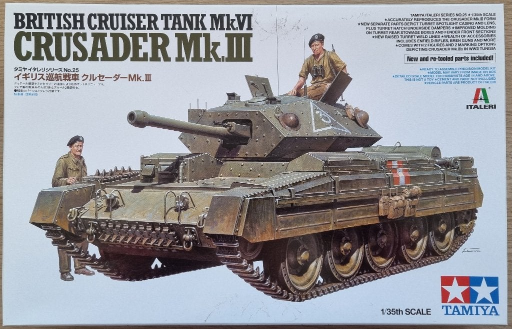 Tamiya 1:35 #32407 WWII British Cruiser Tank Crusader, Tank, 1:32 tot 1:50, Nieuw, Ophalen of Verzenden
