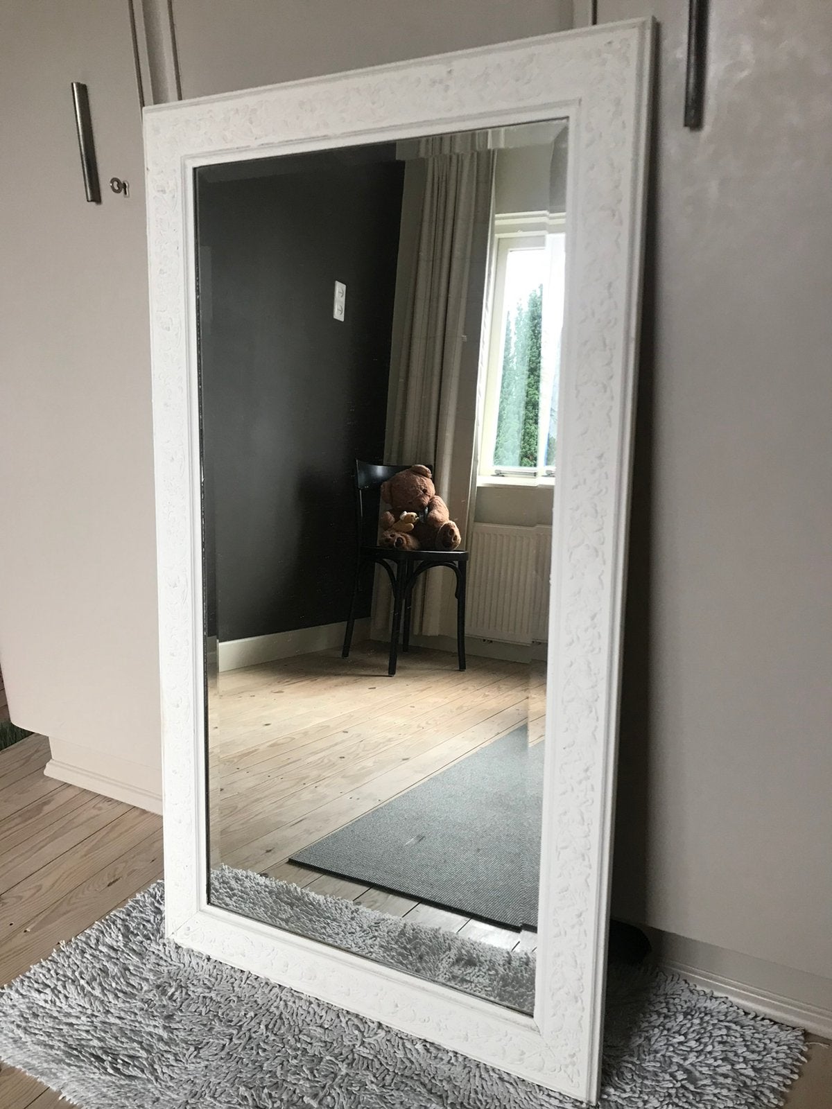 Brocante spiegel, Ophalen, Gebruikt, Minder dan 100 cm, Rechthoekig