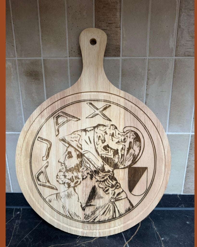 borrelplank/serveerplank met ajax logo erop, Ophalen of Verzenden, Nieuw, Ajax, Overige typen