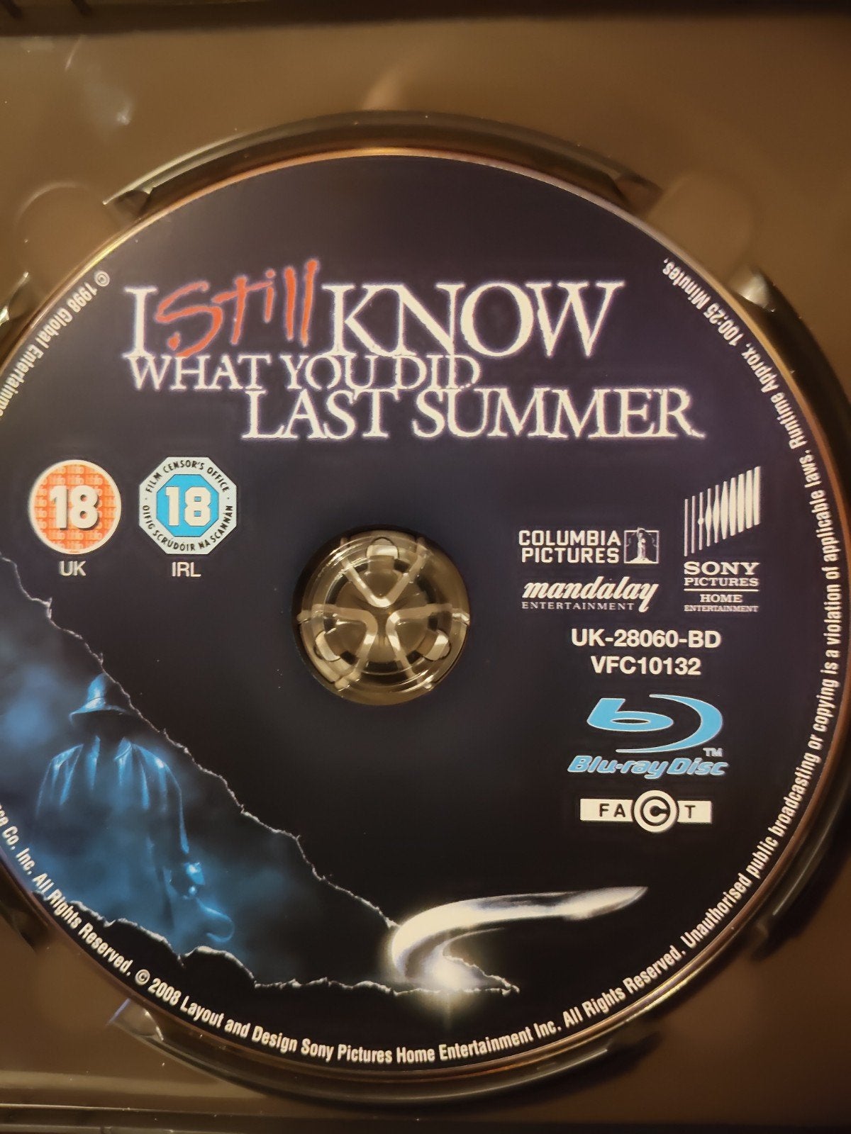 I Still Know What You Did Last Summer Bluray NL ondertiteld, Cd's en Dvd's, Blu-ray, Ophalen of Verzenden, Zo goed als nieuw, Horror