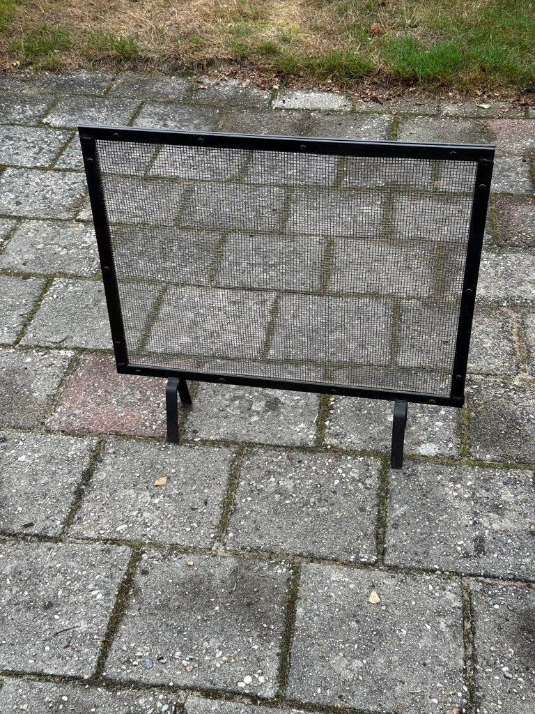openhaard scherm, vonken rooster, Huis en Inrichting, Haarden, Ophalen, Gebruikt, Inbouwhaard, Houthaard