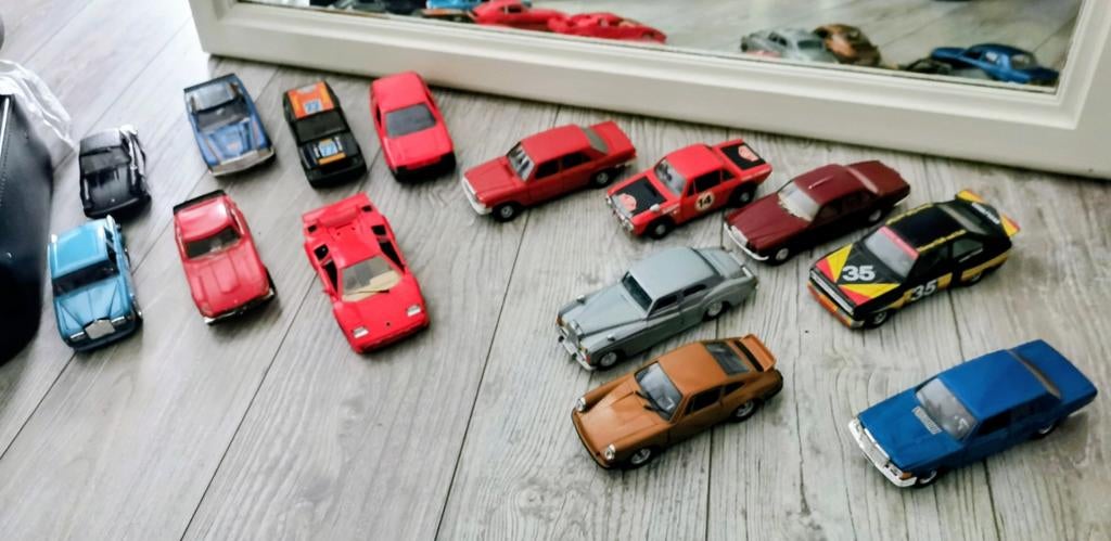 70s/80s modelauto verzameling 14 stuks, Hobby en Vrije tijd, Modelauto's | 1:24, Ophalen of Verzenden