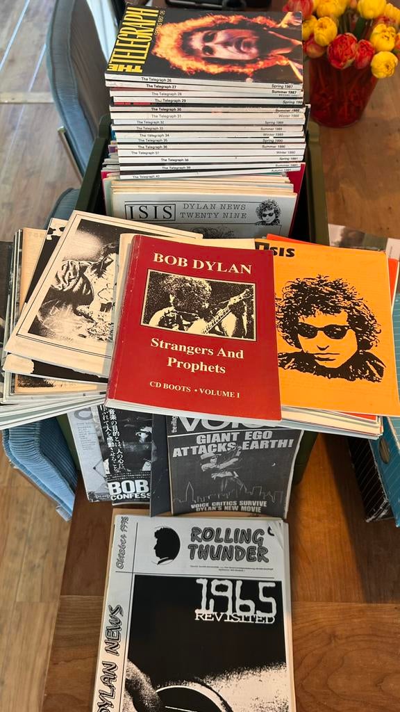 Partij Bob Dylan fanbladen ISIS, the Telegraph, Cd's en Dvd's, Ophalen of Verzenden, Zo goed als nieuw, Overige formaten, Poprock