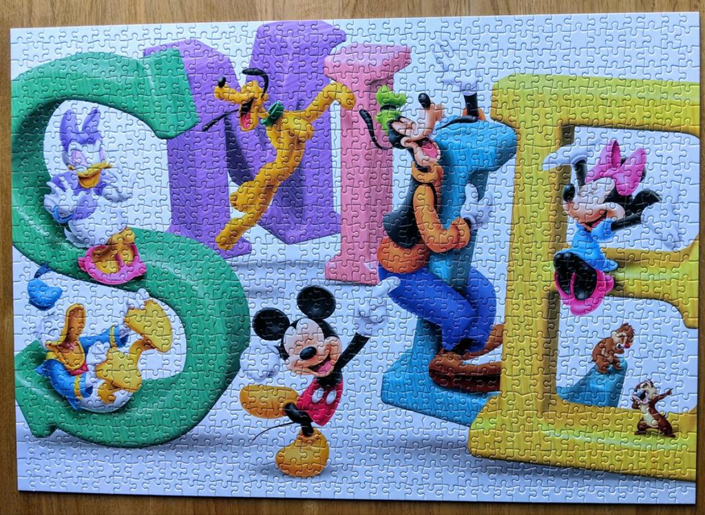 Disney puzzel Tenyo, Ophalen of Verzenden, 500 t/m 1500 stukjes, Zo goed als nieuw, Legpuzzel